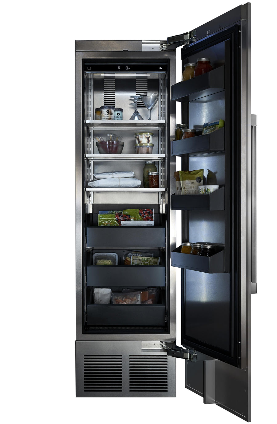 Perlick 24" Column Freezer, Solid Overlay Ready, Hinged Left