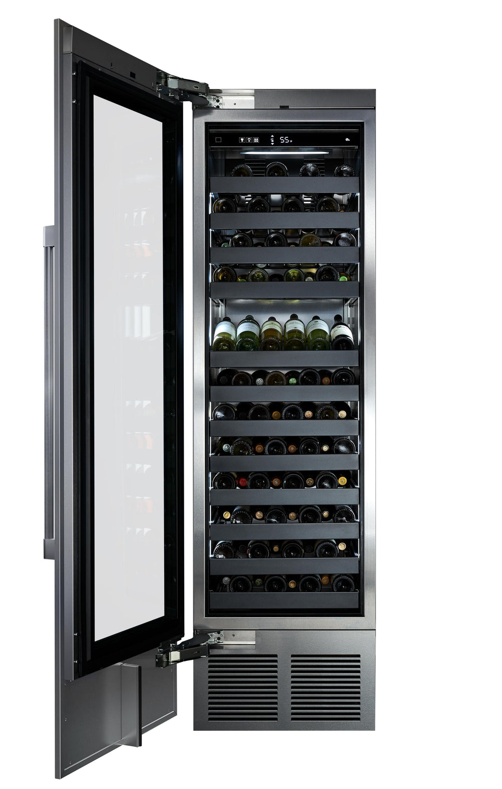 Perlick 24" Column Wine, Single Zone, Glass Overlay Ready, Hinged Left