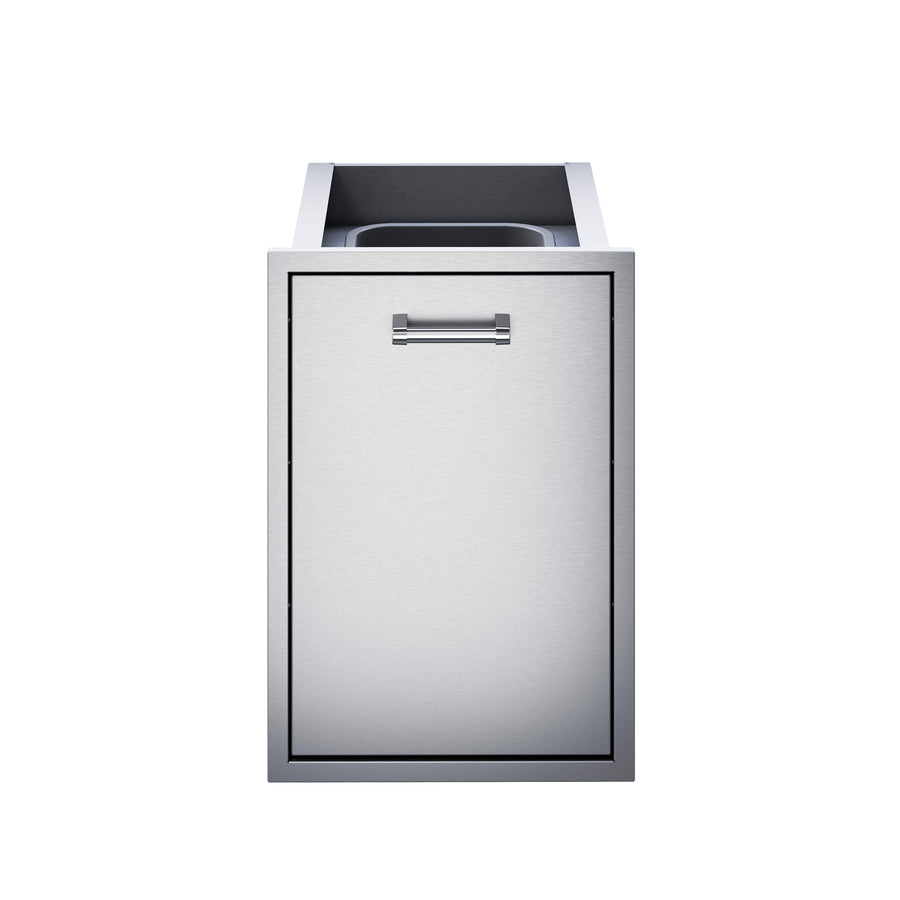 Delta Heat 18” Delta Heat Tall Trash Double Drawer (Trash Can Included)