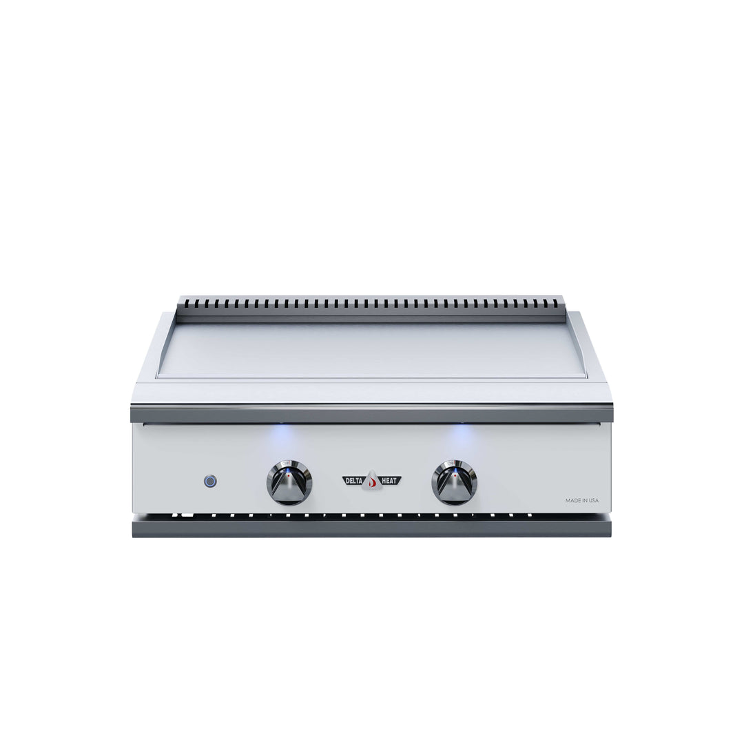 Delta Heat 32" Teppanyaki Grill, White control panel