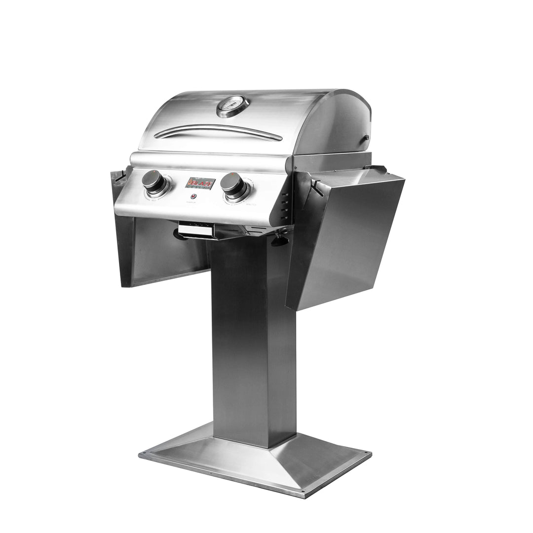 Blaze Pedestal Base With Side Shelves for Blaze 21-Inch Portable Electric Grill