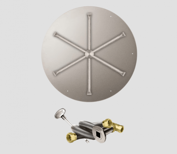 Fire Gear Stainless Steel  MT Round Pan Flat Burner System