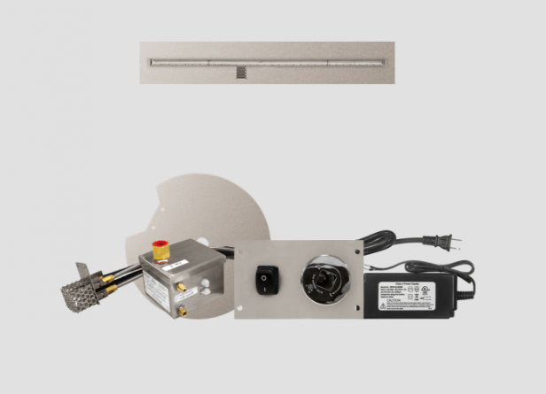 Fire Gear AWS Linear Stainless Steel T Burner System With Flat Pan