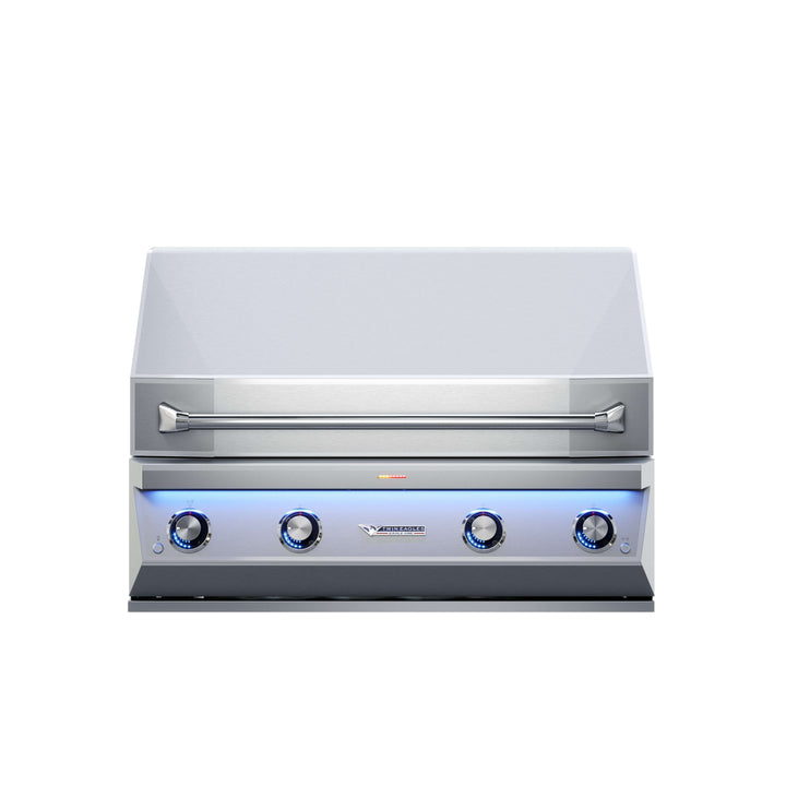 Twin Eagles 42” EAGLE ONE Gas Grill with Black Glass Infrared Rotis Burner & Sear Zone