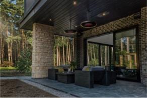 Outdoor Living LI BROMIC ECLIPSE ELECTRIC 600 mm (24”) TWIN STRAIGHT CEILING POLE