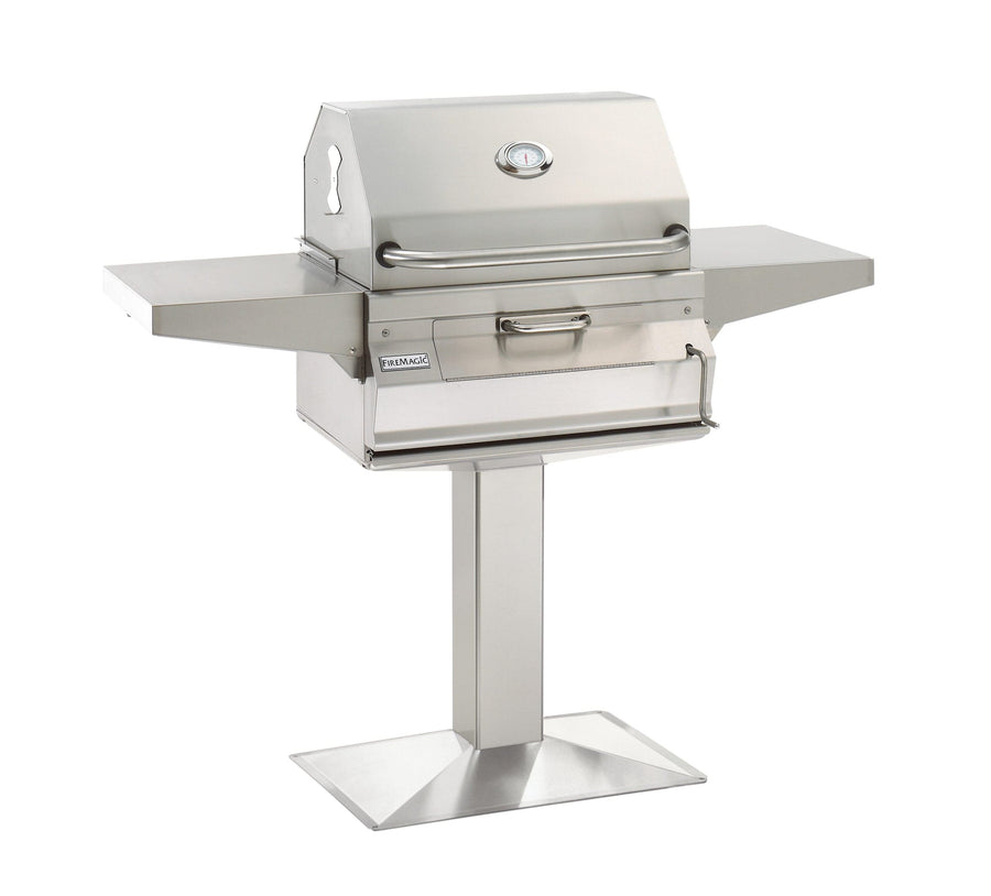 Fire Magic 24" S.S. Charcoal Patio Post Mount Grill