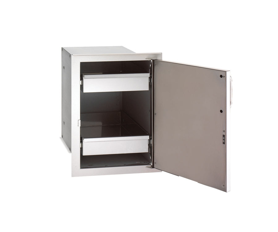 Fire Magic Single Door w/ Dual Drawers