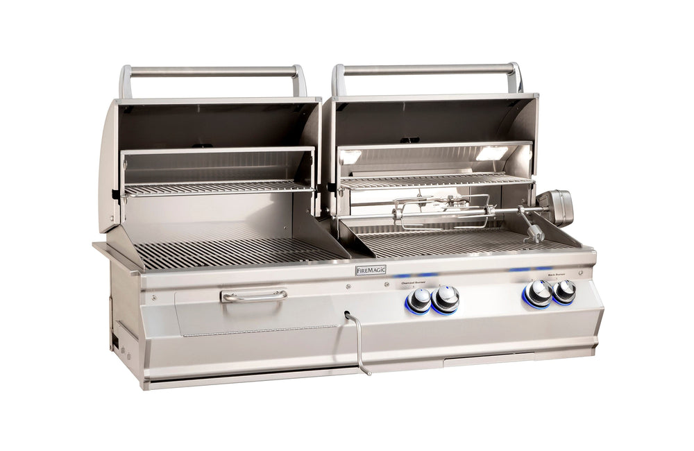 Fire Magic Aurora A830i Gas/Charcoal Combo Built-In Grill
