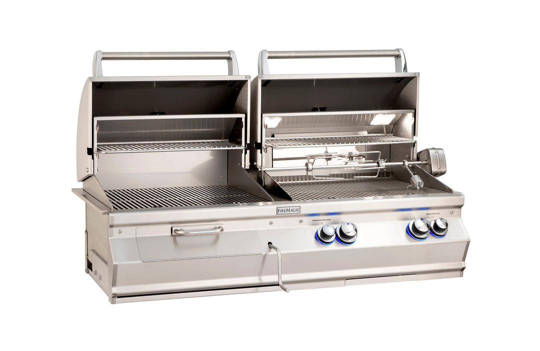 Fire Magic Aurora A830i Gas/Charcoal Combo Built-In Grill