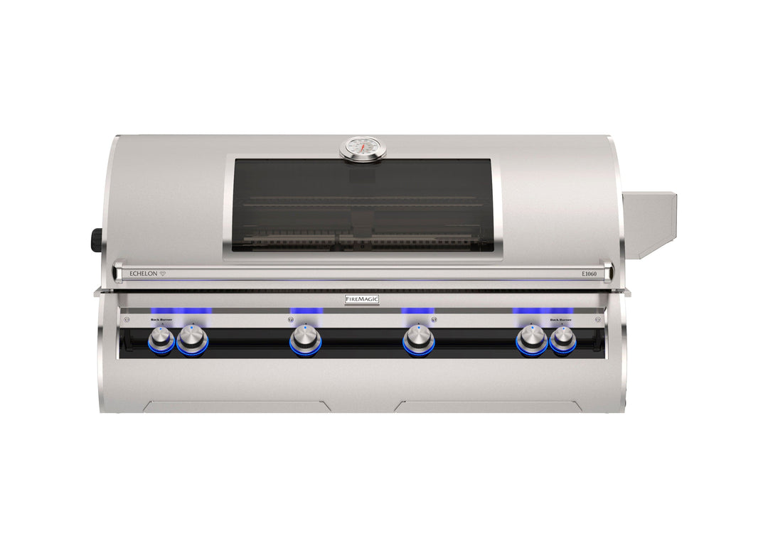 Fire Magic Echelon E1060i, 48” Built-In Analog Grill w/ Analog Thermometer & Magic View Window