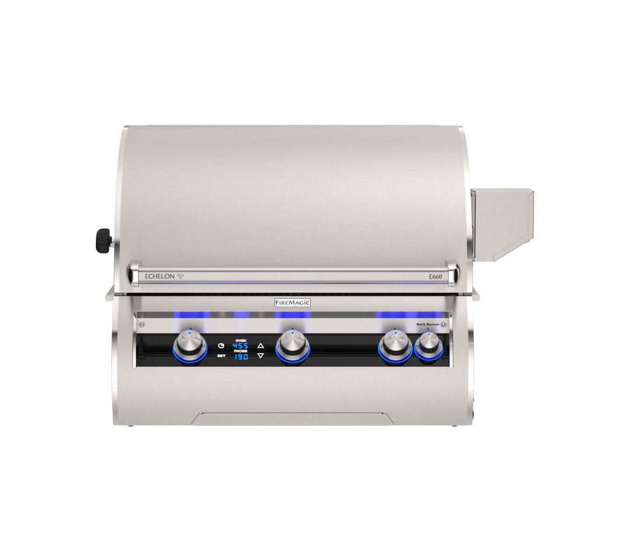 Fire Magic Echelon E660i, 30” Built-In Digital Grill w/ Digital Thermometer