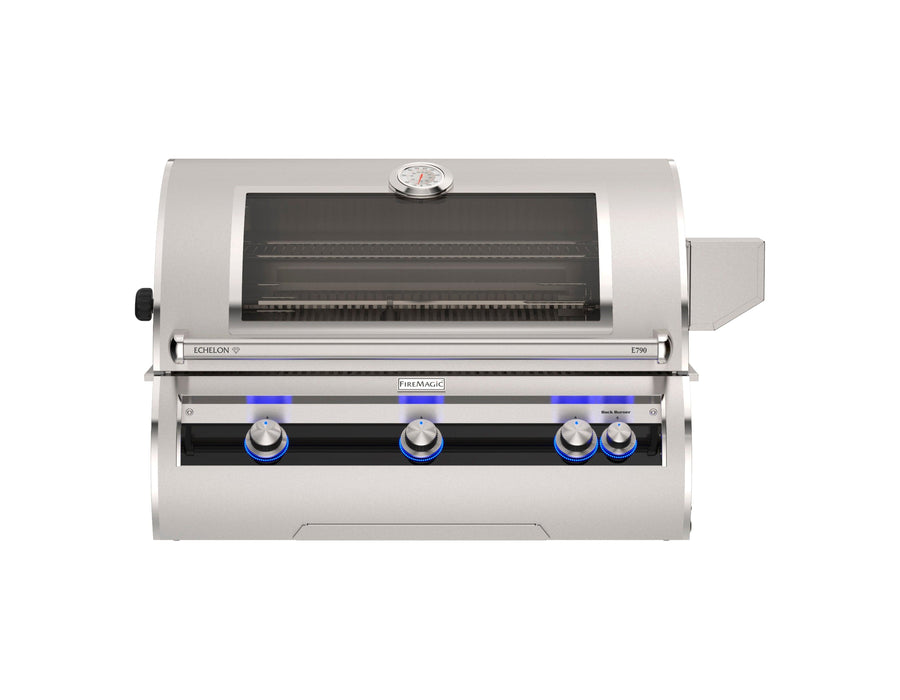 Fire Magic Echelon E790i, 36” Built-In Analog Grill w/ Analog Thermometer & Magic View Window
