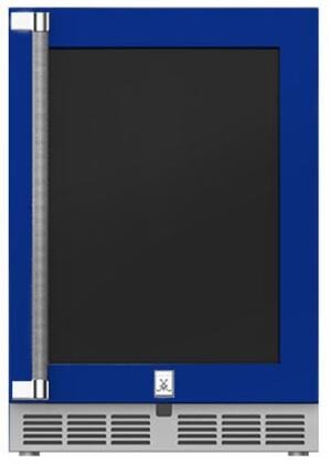Hestan Outdoor Refrigerator SS & Glass 24” w/Lock, RH, Color