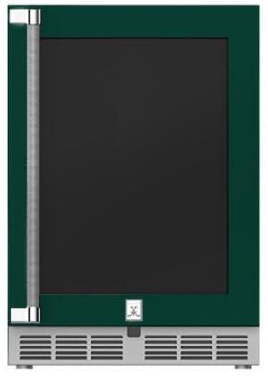 Hestan Outdoor Refrigerator SS & Glass 24” w/Lock, RH, Color