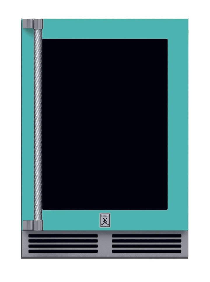 Hestan Outdoor Refrigerator Dual Zone 24” w/Lock, LH, Color