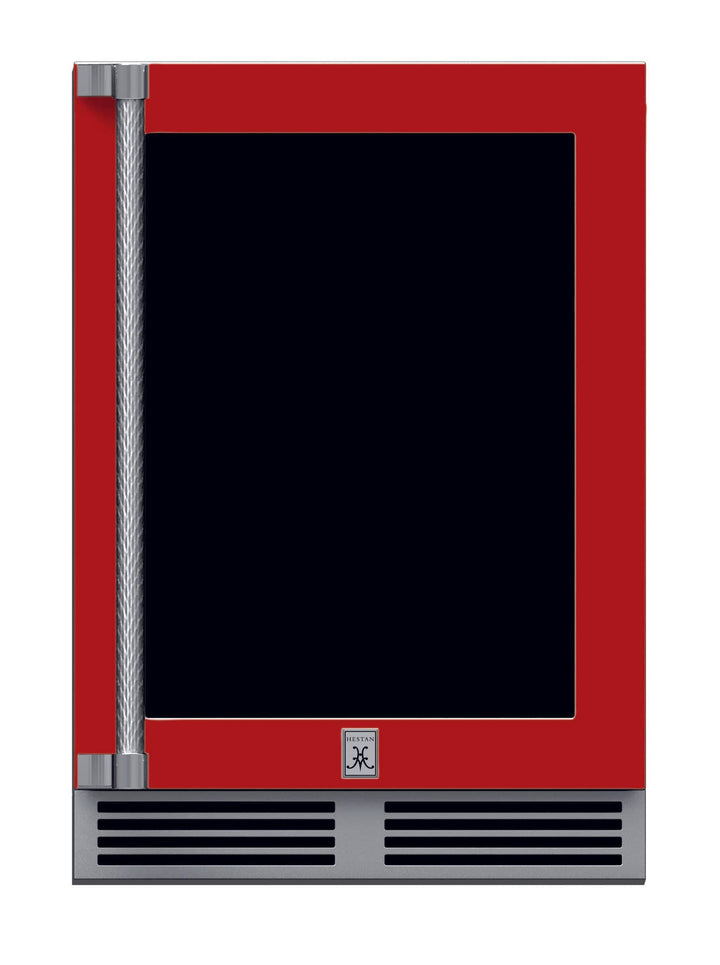 Hestan Outdoor Refrigerator Dual Zone 24” w/Lock, LH, Color