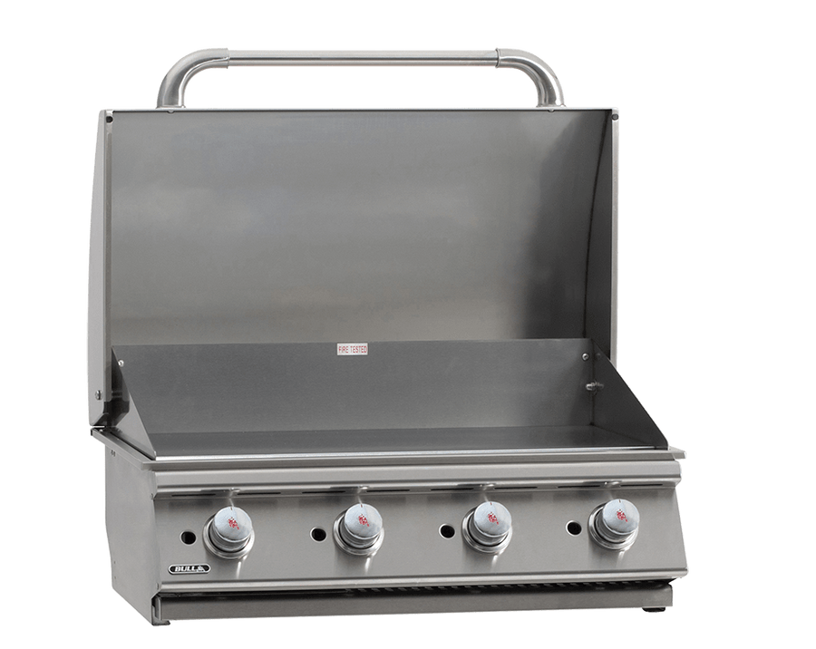 Bull Grills 30" Commercial Griddle Drop In - 4 Burner / 60,0000 BTU's