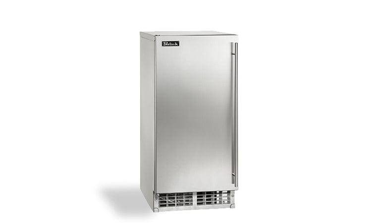 Perlick 15" ADA height compliant Cubelet Ice Maker with stainless steel solid door, hinge left