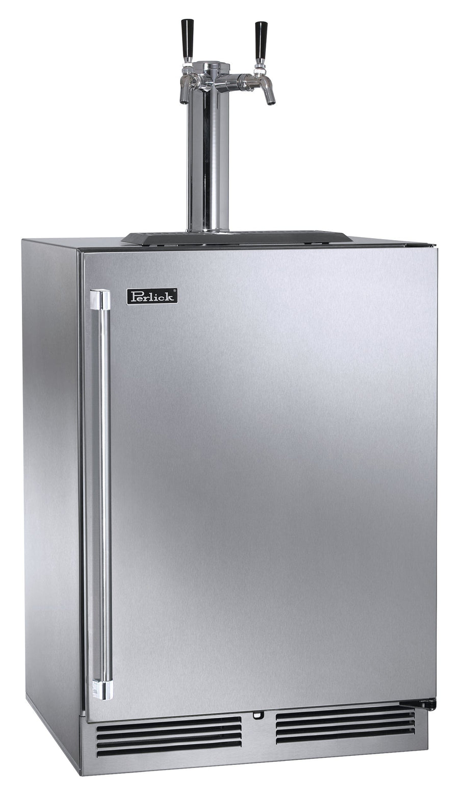Perlick 24" Mobile Tap, 2 Faucet Nitro and Cold Brew/Wine Dispensing Kit with Casters
