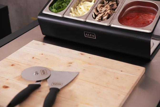 Alfa TOPPING STATION 4 TRAYS W/ LIDS