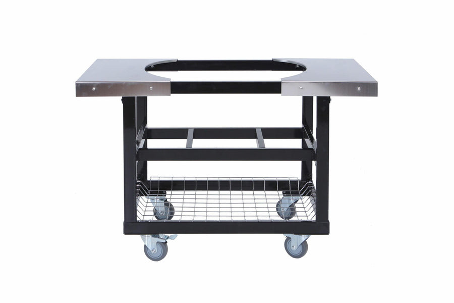 Primo Cart Base with Basket & Stainless Side Shelves for Junior Charcoal