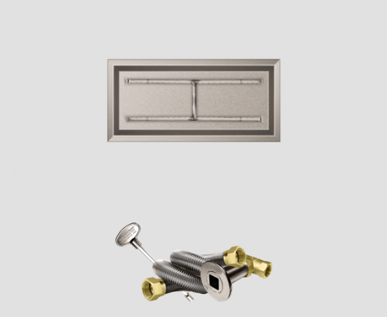 Fire Gear MT Linear Stainless Steel H Burner System With Drop-In Pan