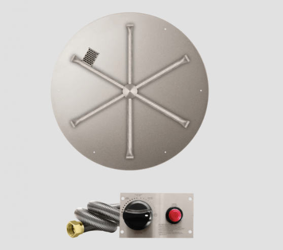 Fire Gear Stainless Steel TPSI Round Pan Flat Burner System