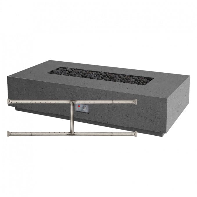 Fire Gear 76" Stainless Steel Sanctuary Rectangular Gas Fire Table