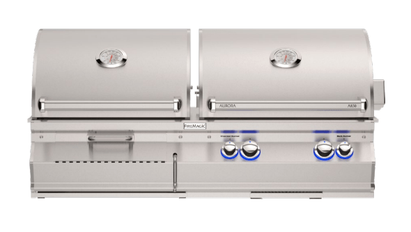 Fire Magic Aurora A830i Gas/Charcoal Combo Built-In Grill