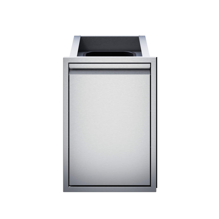 Twin Eagles 18” Twin Eagles Double Tall Trash Drawer, (2 Trash Cans Incl)