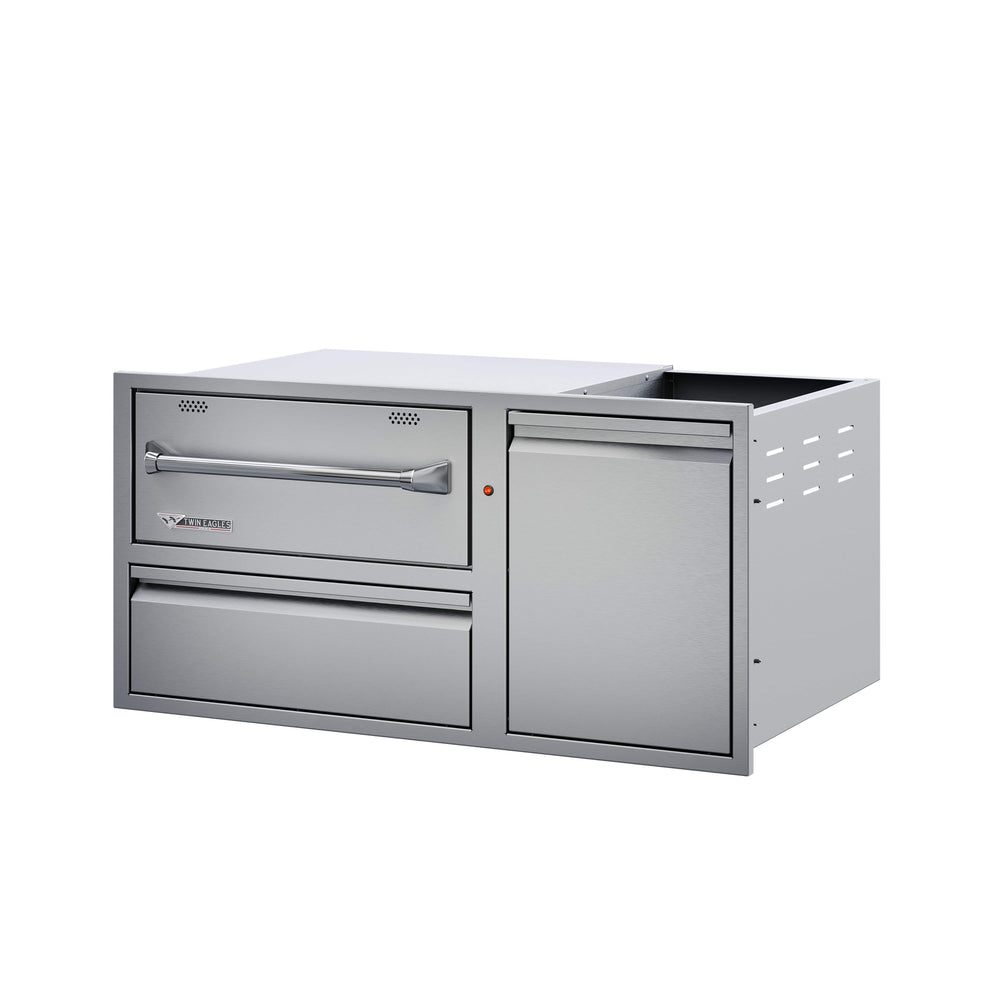 Twin Eagles 42” Twin Eagles Warming Drawer Combo