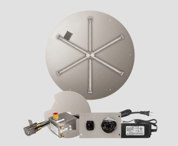 Fire Gear Stainless Steel AWS Round Pan Flat Burner System