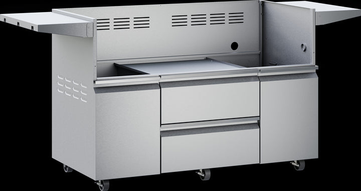 Twin Eagles 54” Twin Eagles Grill Base w/ Storage Drawers, Two Doors