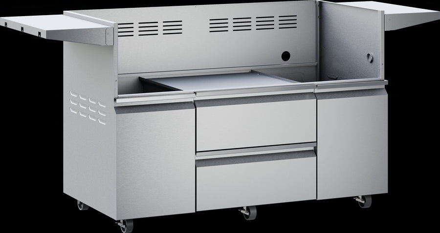 Twin Eagles 54” Twin Eagles Grill Base w/ Storage Drawers, Two Doors