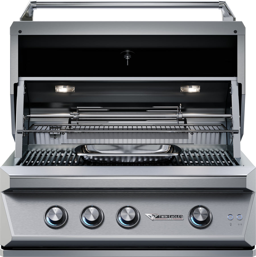 Twin Eagles 36” Twin Eagles Gas Grill with Infrared Rotisserie and Sear Zone