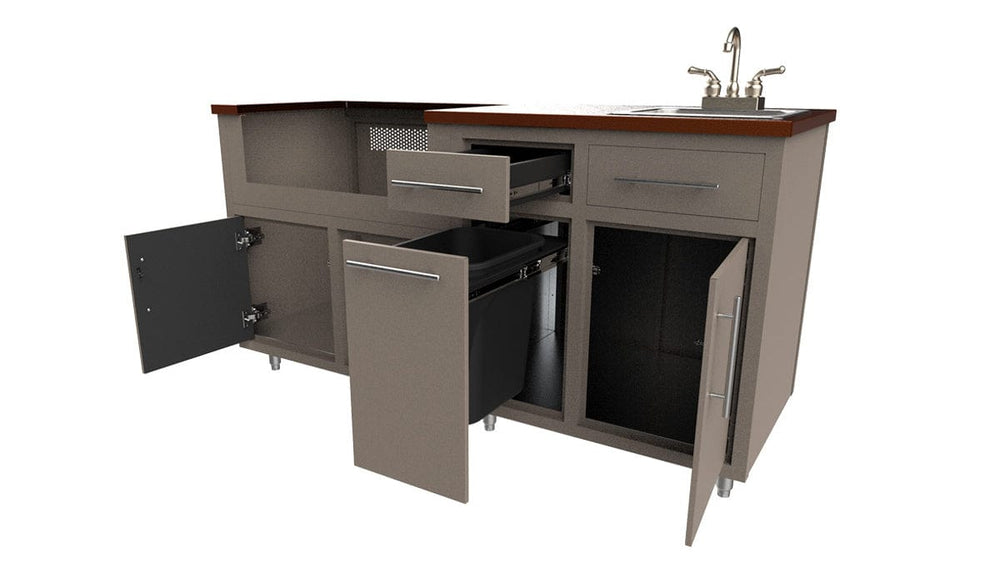 Coastal Island Coastal 67.25 GWS with Powder Coated Aluminum Countertop