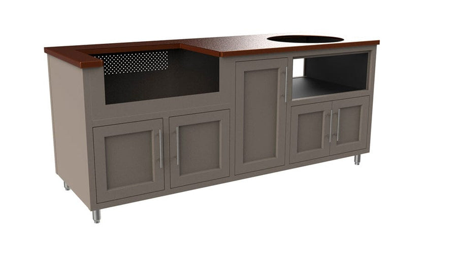 Coastal Island Coastal 83-GDK with Powder Coated Aluminum Countertop