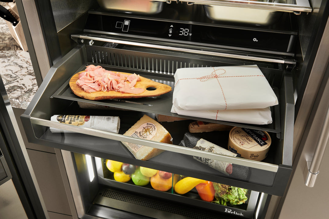 Perlick 30" Column Refrigerator, Solid Overlay Ready, Hinged Left