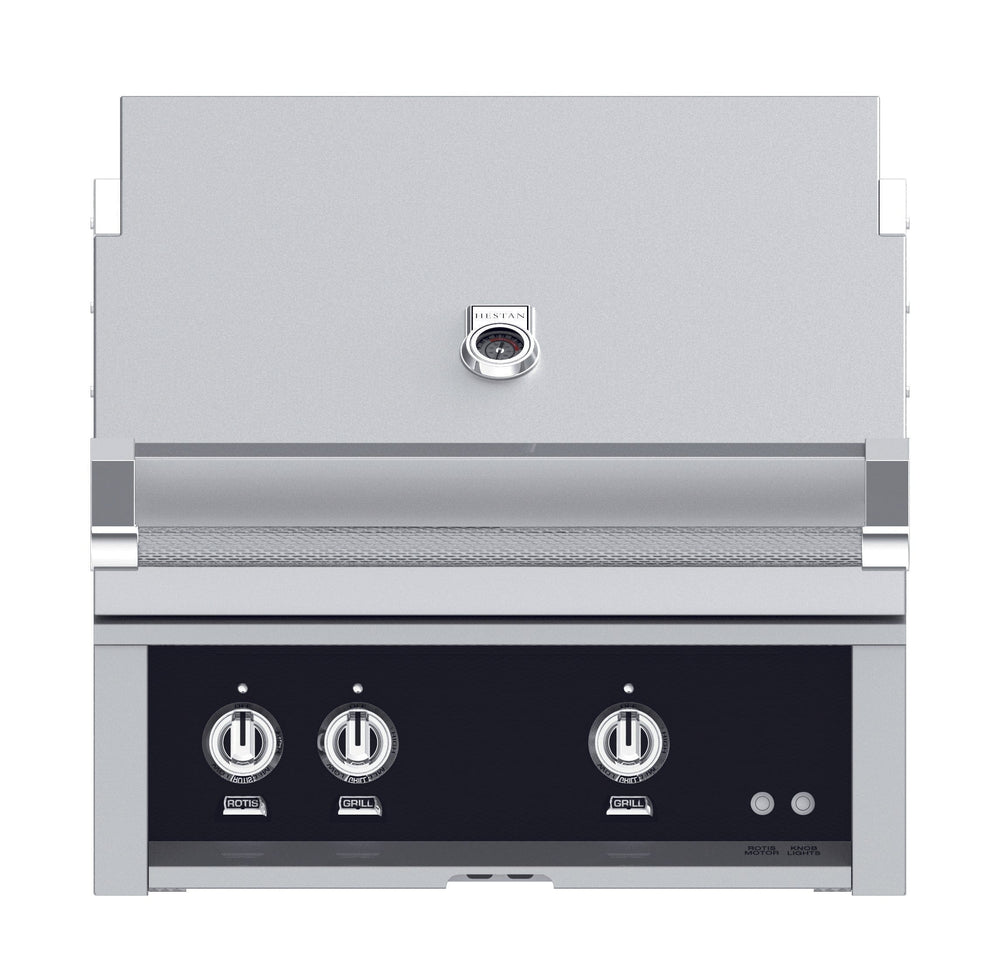 Hestan 42” Built-In Grill, 3 Trellis Burner & 1 Sear Burner w/Rotisserie, LP, Color
