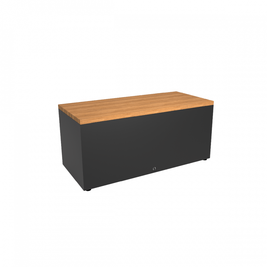 OFYR OFYR GARDEN BENCH BLACK TEAK WOOD