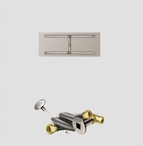 Fire Gear MT Linear Stainless Steel H Burner System With Flat Pan