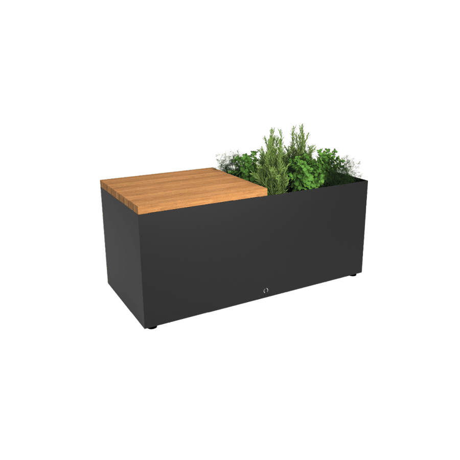 OFYR OFYR HERB GARDEN BENCH BLACK TEAK WOOD