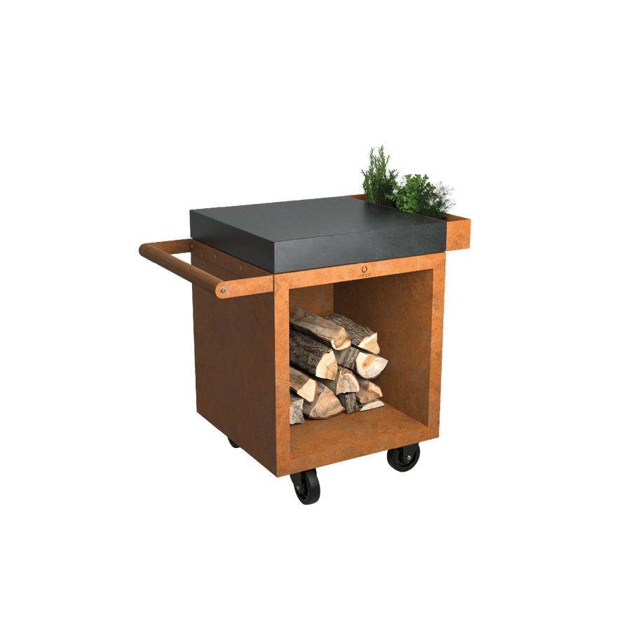 OFYR OFYR MISE EN PLACE TABLE CORTEN 65 PRO CERAMIC DARK GREY