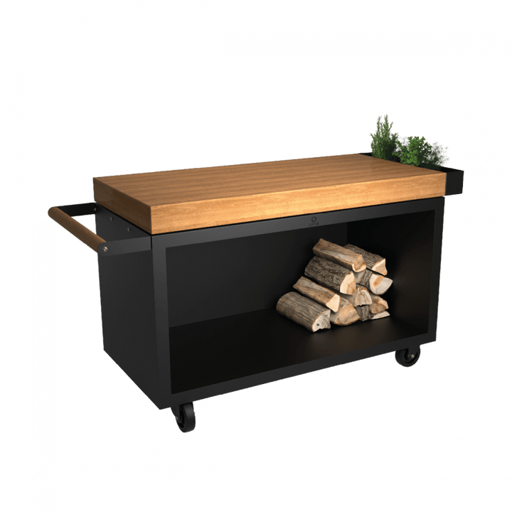 OFYR OFYR MISE EN PLACE TABLE BLACK 135 PRO TEAK WOOD