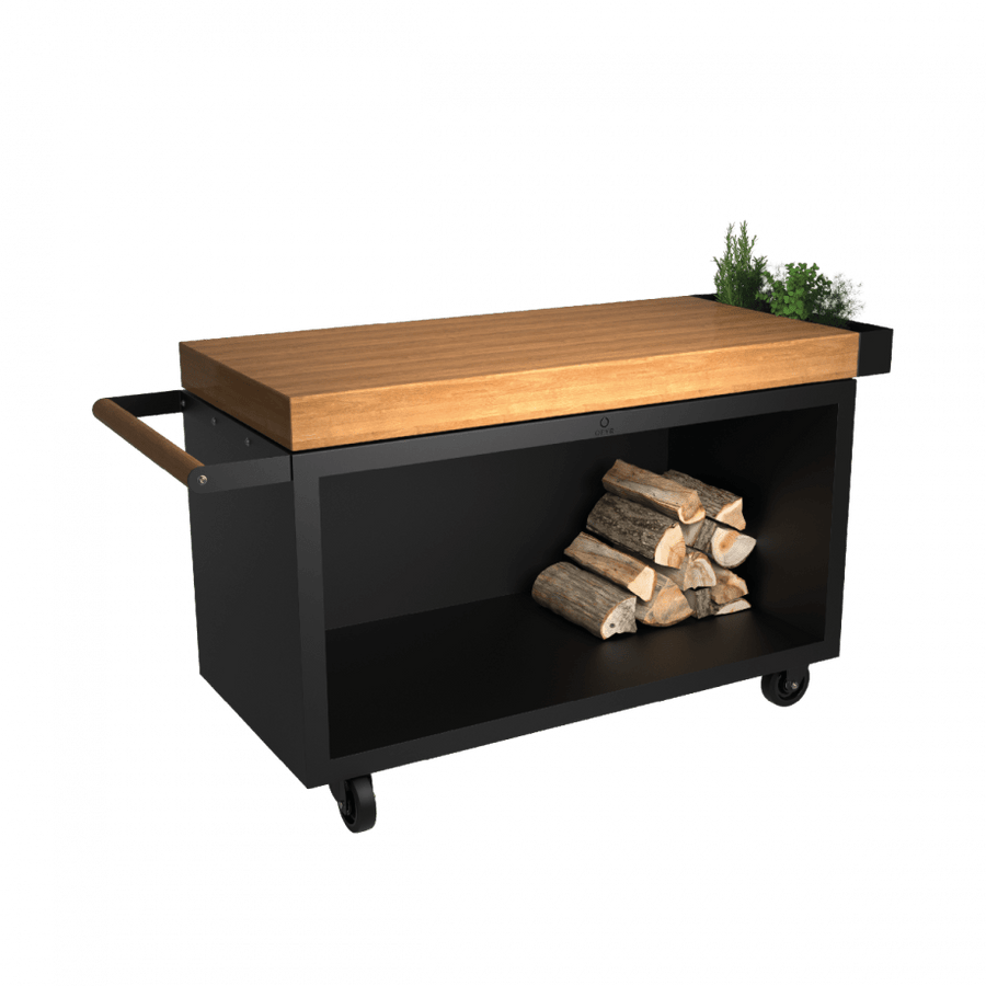 OFYR OFYR MISE EN PLACE TABLE BLACK 135 PRO TEAK WOOD