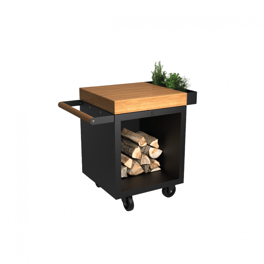 OFYR OFYR MISE EN PLACE TABLE BLACK 65 PRO TEAK WOOD