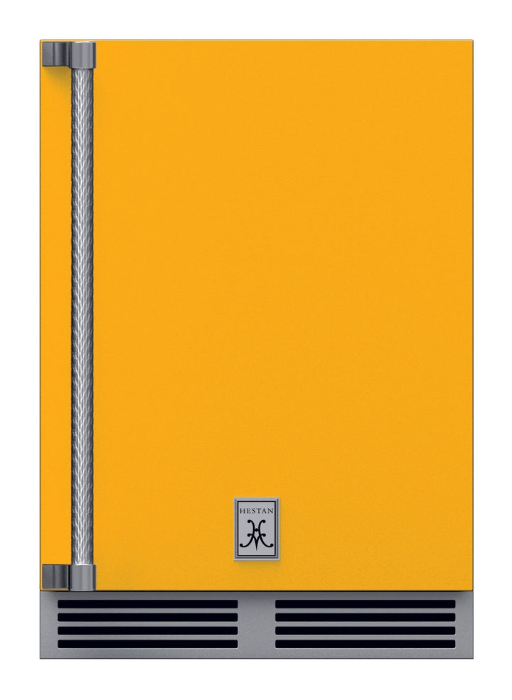 Hestan Outdoor Refrigerator SS & Glass 24” w/Lock, LH, Color