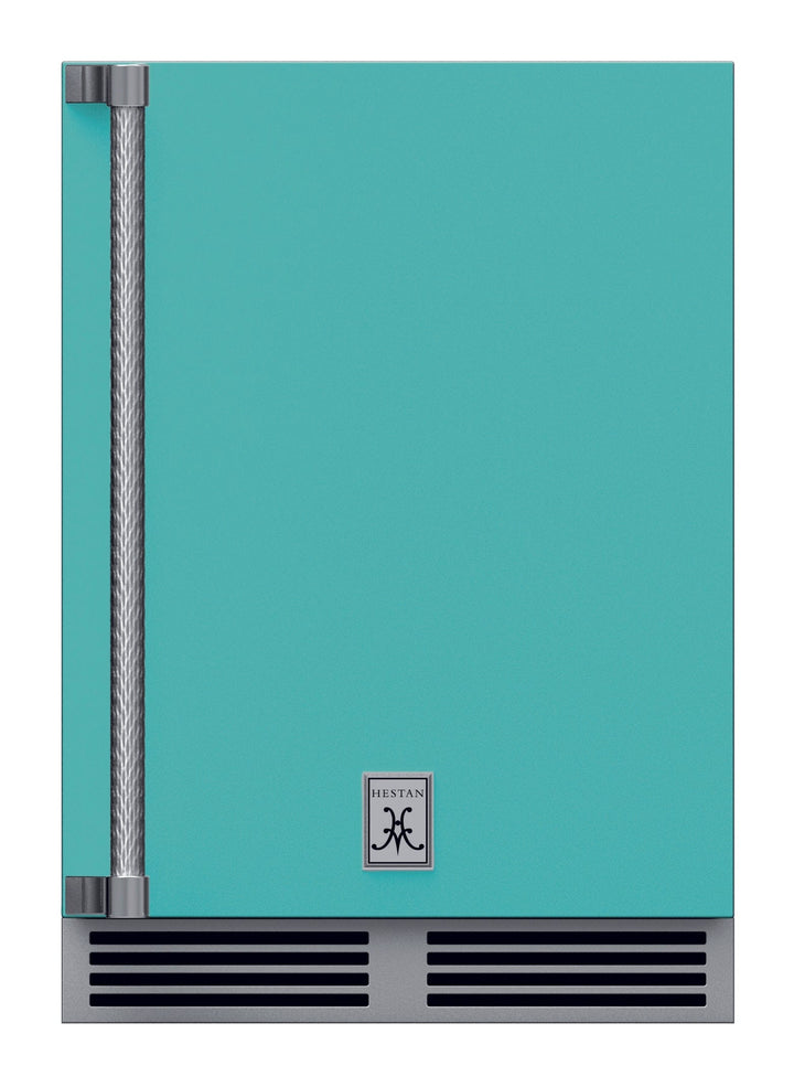 Hestan Outdoor Refrigerator SS & Glass 24” w/Lock, LH, Color