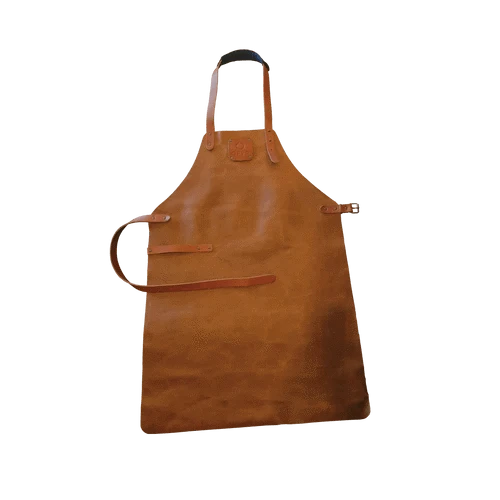 OFYR OFYR LEATHER APRON BROWN
