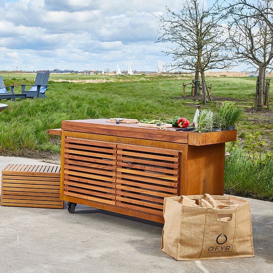 OFYR OFYR STORAGE INSERT PRO WITH 2 DOORS TEAK WOOD LARGE